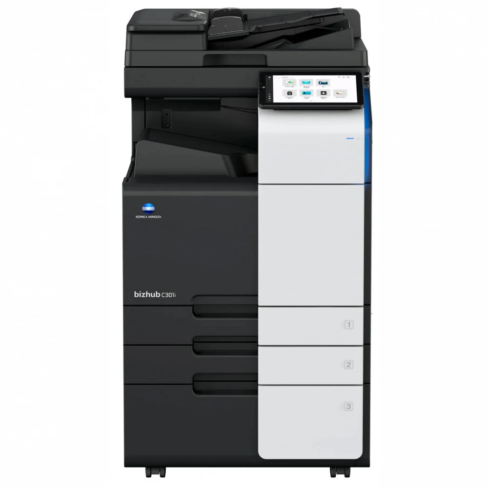 ADXK021 - Аппарат Konica-Minolta bizhub C301i цвет, A3, 30 стр/мин, дупл, сеть, 8Гб, 256Гб(SSD), PS3, SRA3(300г/м), 2x500л(гарантия от KM)