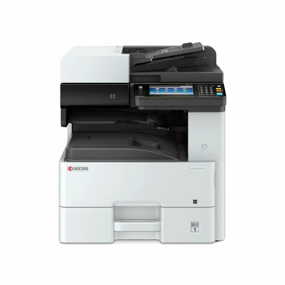 МФУ лазерное Kyocera ECOSYS M4132idn (A3), монохромное, Printer/Scanner/Copier, 1200x1200 dpi, 32/17 ppm (A4/A3), 1 GB, 1.2 GHz, tray 100+500 sheets, RADF 50 sheets, USB+Ethernet, Duplex, 7" touchsc