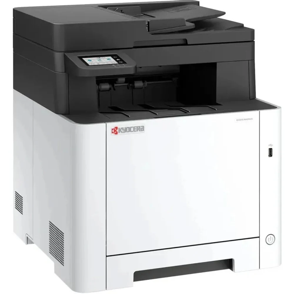 МФУ лазерное Kyocera ECOSYS MA2101cwfx (A4), цветное, Printer/Scanner/Copier/Fax, 1200x1200 dpi, 22 ppm, 1 GB, 1 GHz, tray 50+250 sheets, ADF 50 sheets, USB+Ethernet+Wi-Fi, Duplex, 2.7" touchscreen,