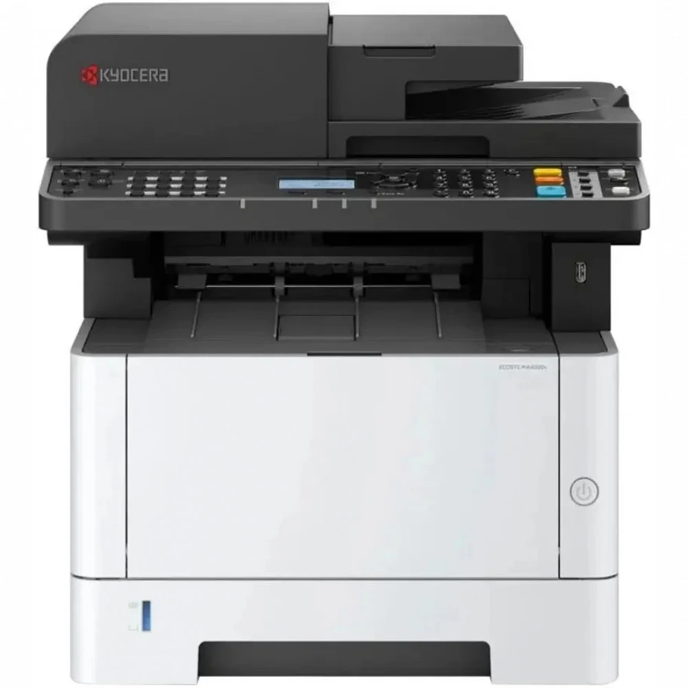МФУ лазерное Kyocera ECOSYS MA4000x (A4), монохромное, Printer/Scanner/Copier, 1200x1200 dpi, 40 ppm, 1 GB, 1.0 GHz, tray 100+250 sheets, DADF 50 sheets, USB+Ethernet, Duplex, LCD, drum 100k, starte
