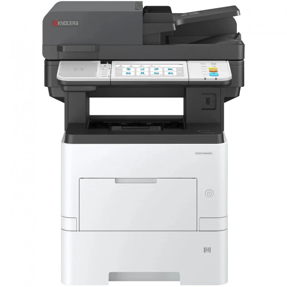 Лазерный копир-принтер-сканер-факс Kyocera ECOSYS MA4500ifx (А4, 45 ppm, 1200dpi, 1 Gb, USB, Net, 75 лист. RADP, HyPAS, тонер на 6K) отгрузка только с доп.тонером TK-3300 (оплачиваеться отдельно)