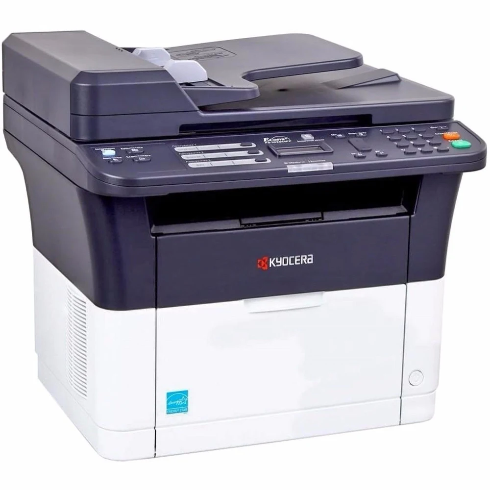 Kyocera FS-1025MFP, P/C/S, ч/б лазерный, A4, 25 стр/мин, 1800x600 dpi, 64 Мб, USB 2.0, Network, лоток 250 л., Duplex, автопод., старт.тонер 1000 стр.