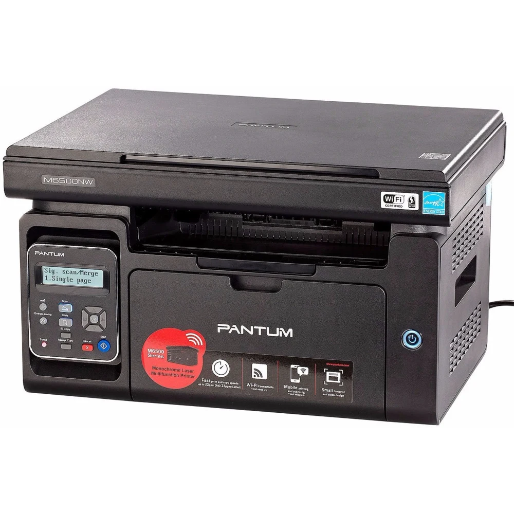 M6500W (копир, принтер, цв. сканер) (чб., A4, 22ppm, 128MB, 600MHz, 60-163 г/м2, 1200x1200 dpi, макс. 20т мес., GDI, USB 2.0, Wi-Fi, емкость лотков подачи - 150 листов, в комплекте стар.-й картридж