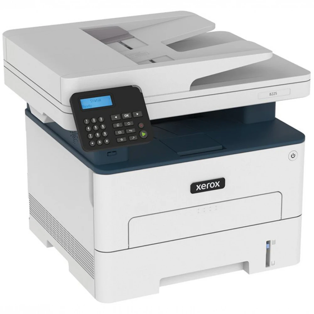 Монохромное МФУ, Xerox, B225DNI, A4, Лазерное, 34 стр/мин, C/P/S/F, Нагрузка (max) 30K в месяц, 250+1 стр. - емкость лотков подачи, Двухъядерный 1.0 GHz, 512МБ, PCL 5/6, PostScript 3, USB 2.0, Gigab