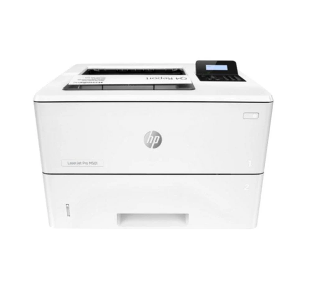Принтер HP LaserJet Pro M501dn A4, лазерный, черно-белый, 45стр/мин, 600dpi, 1500МГц, 256Мб, 650+100, AirPrint/USB/Ethernet, 6000стр/картридж (J8H61A)(117596)