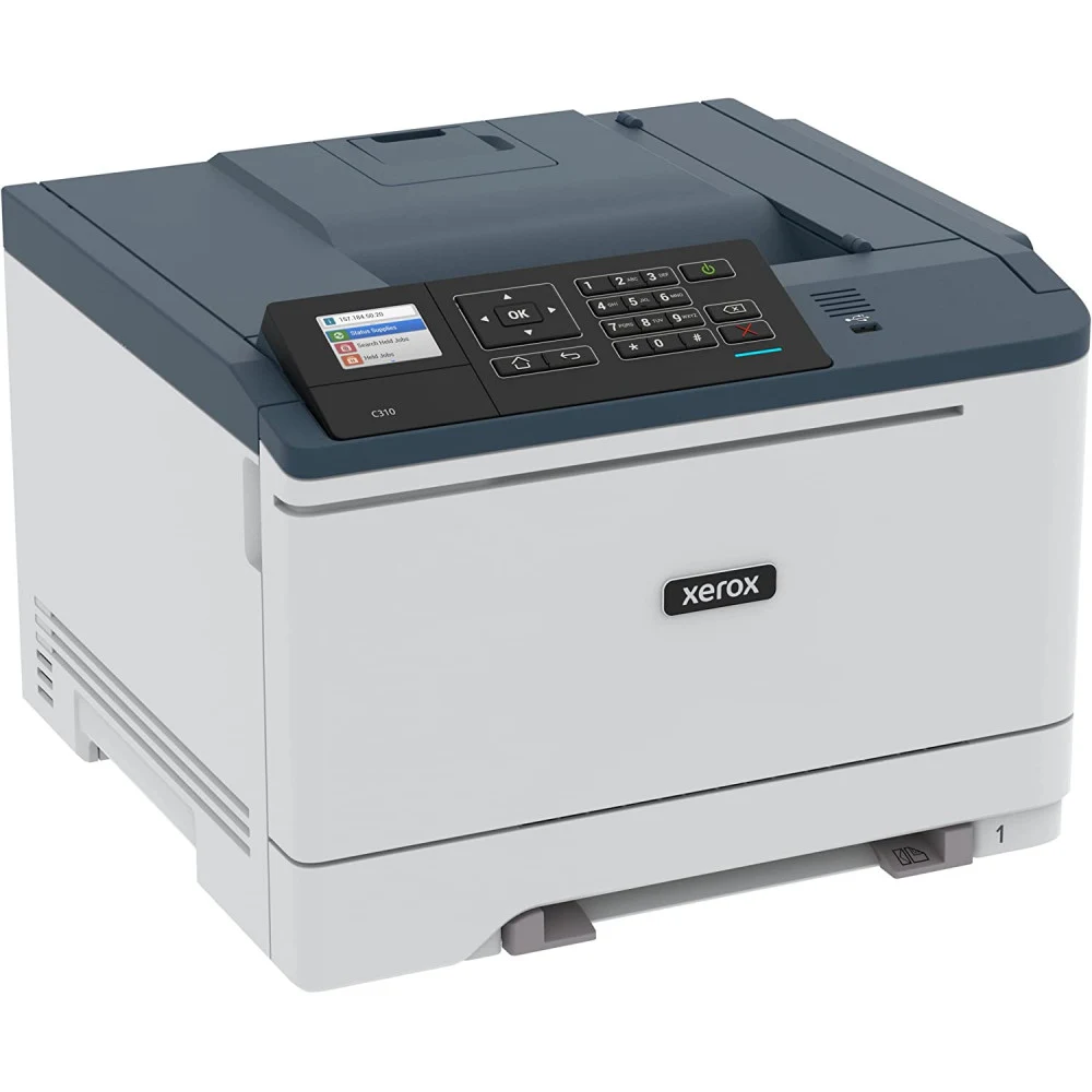 Цветной принтер, Xerox, C310DNI, A4, Лазерный, 33 стр/мин, Нагрузка (max) 80K в месяц, 250+1 стр. - емкость лотков подачи, 1.0 GHz, 1024MB, PCL5/6, PostScript 3, USB 2.0, Ethernet, Wi-Fi