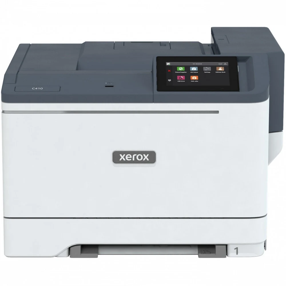 Цветной принтер, Xerox, C410DN, A4, Лазерный, 40 стр/мин, Дуплекс, Нагрузка (max) 125K в месяц, 250+1 стр. - емкость лотков подачи, 1.0 GHz, 1GB, PostScript 3, PCL5/6, USB 2.0, 10/100/1000Base-TX Et