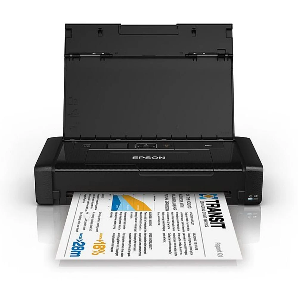 Принтер Epson WorkForce WF-100W A4, 4цв., 14 стр/мин, USB 2.0,WiFi (аккум. в комплекте) Устройство принтер Тип печати цветная Технология печати пьезоэлектрическая струйная Размещение портативный Обл