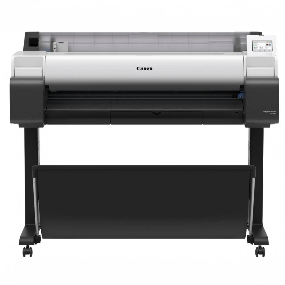 Плоттер Canon imagePROGRAF TM-340 (36", А0, 5 цветов, 24 стр/мин (А4) 40 сек (А0),2400x1200 dpi, 2 GB, Диам.втулки 2/3 дюйма, USB, Ethernet, Wi-Fi, печать на рулонах и листах,авторезак,подставка)624
