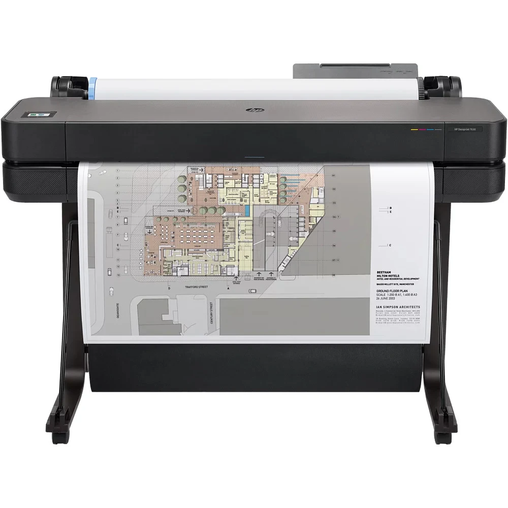 Широкоформатный принтер HP DesignJet T630 (36",4color,2400x1200dpi,1Gb, 30spp(A1),USB/GigEth/Wi-Fi,stand,media bin,rollfeed,sheetfeed,tray50(A3/A4), autocutter,GL/2,RTL, repl. 5ZY61A/5HB11A)