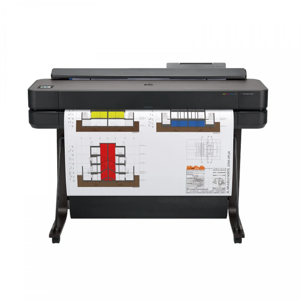 Широкоформатный принтер HP DesignJet T650 Printer (36",4color,2400x1200dpi,1Gb, 25spp(A1),USB/GigEth/Wi-Fi,stand,media bin,rollfeed,sheetfeed,tray50(A3/A4), autocutter,GL/2,RTL, repl. 5Z (незначител