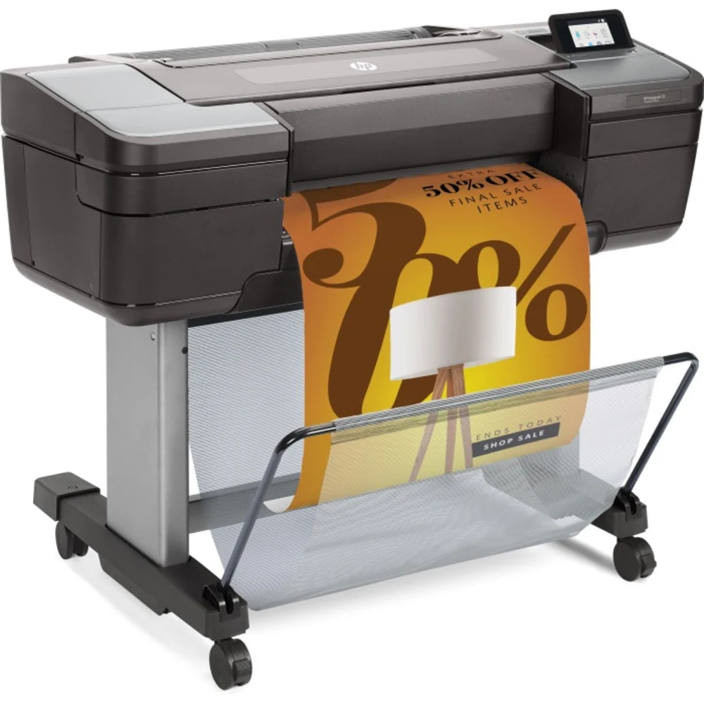HP DesignJet Z6 PS Printer (24",6 colors, pigment ink, 2400x1200dpi,128 Gb(virtual),500 Gb HDD, GigEth/host USB type-A,stand,single sheet and roll feed,autocutter, PS, 1y warr)