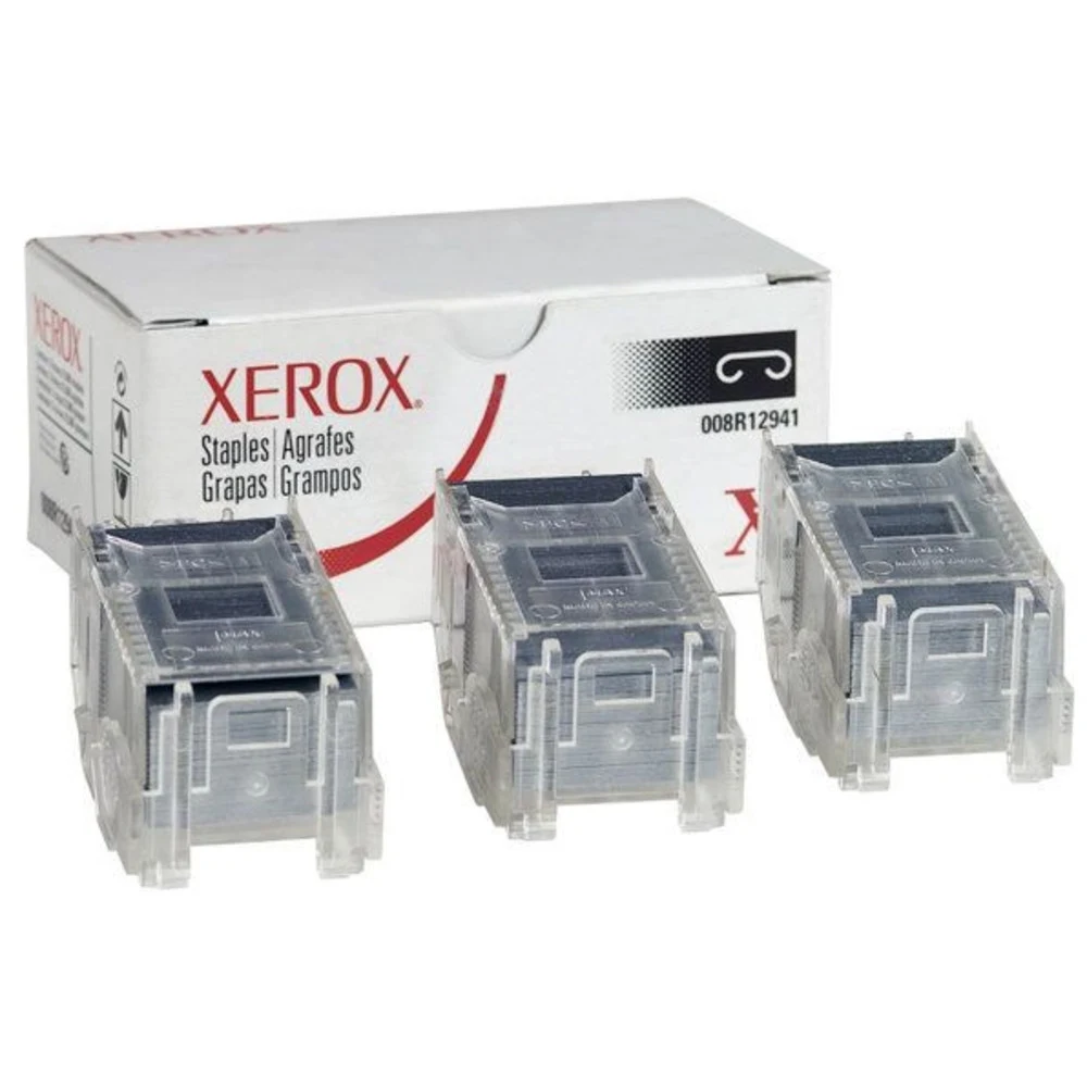 Скрепки (refill), Xerox, 008R12898, Для степлирования до 100 листов, Совместимость: Высокопроизводительный финишер / Высокопроизводительный финишер-брошюровщик для Xerox AltaLink B8045/B8055/B8065/B