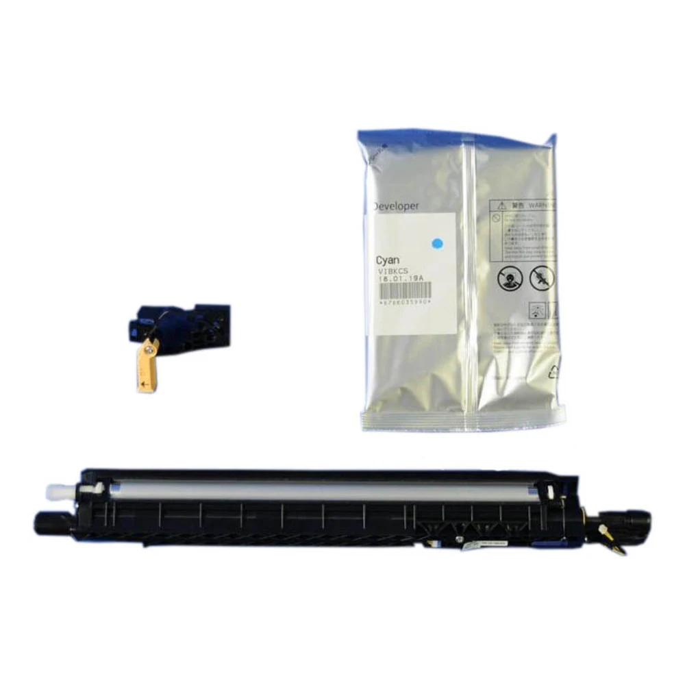 Комплект проявки (узел + проявитель), Xerox, 607K07281 / 607K07280 (голубой), Для Xerox VersaLink C7020/C7025/C7030