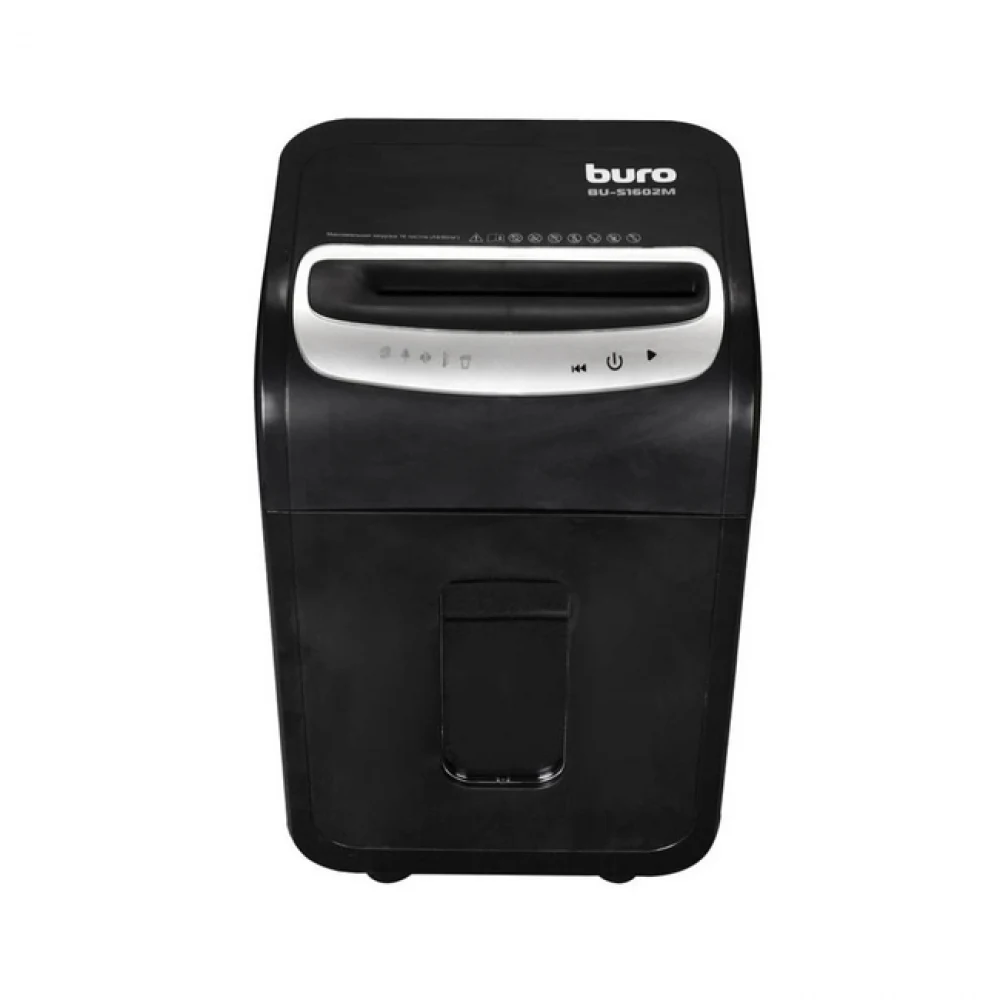 Buro Уничтожитель Office BU-S1602M (секр.P-5)/фрагменты/16лист./30лтр./пл.карты/CD) {1061639}