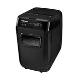 Шредер, Fellowes, AutoMax 200C (FS-46536), Уровень секретности P-4, Фрагмент 4х38мм., Подача: 10 лист., Автоподача: 200 лист., Ёмкость корзины 32 л., Автореверс, Уничтожение скобов, пл. карт, скрепк