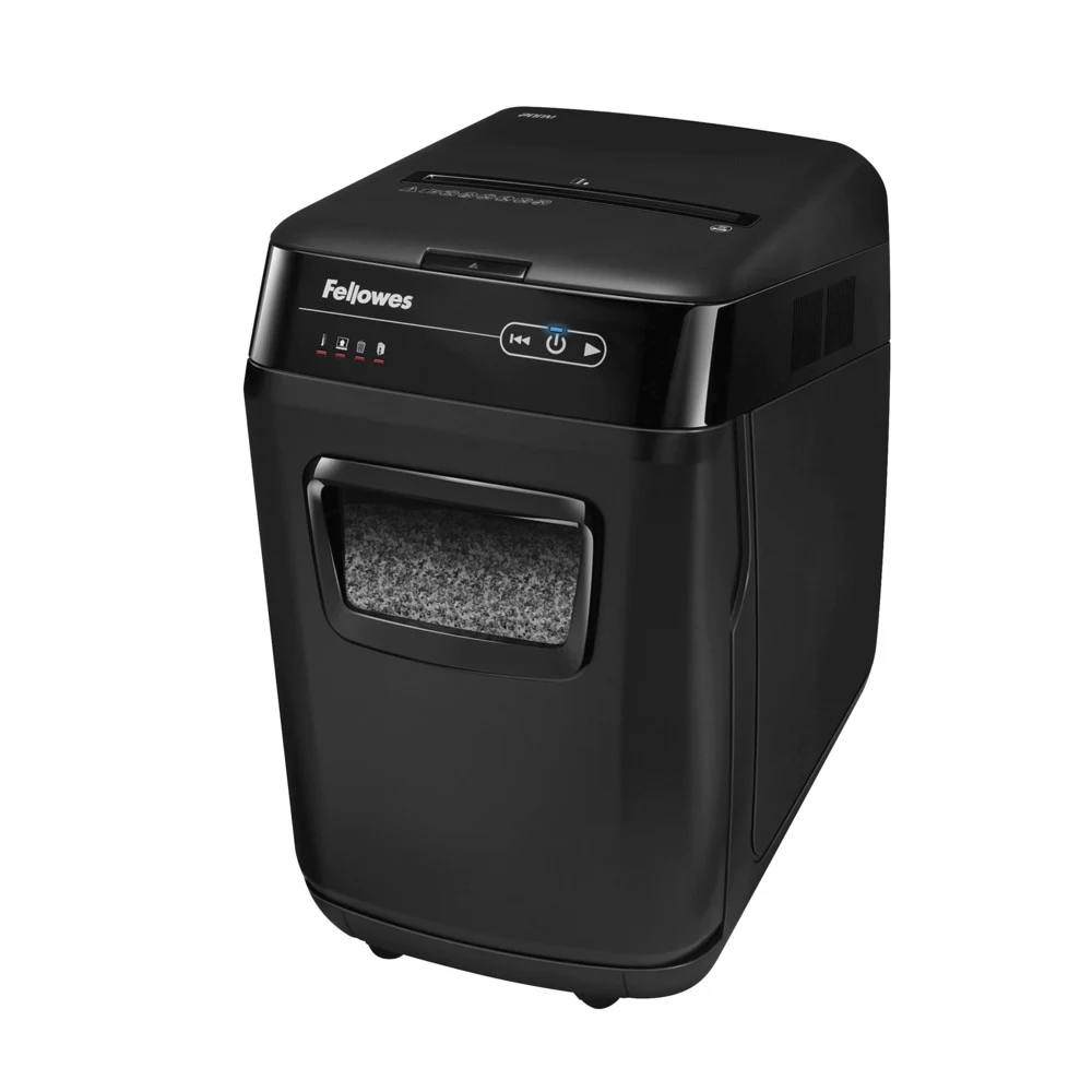 FS-46563 - Уничтожитель документов Fellowes AutoMax 200M микрорезка, автоподача, DIN P-5, 2х14 мм, 200 лст. 32 лтр.
