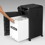 Шредер Fellowes AutoMax 450C черный с автоподачей (секр.P-4) фрагменты 450лист. 68лтр. скрепки скобы пл.карты CD