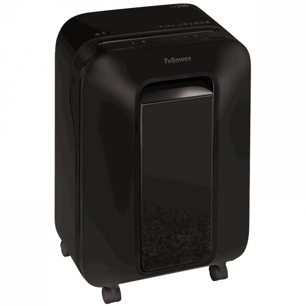 FS-55022 - Уничтожитель документов Fellowes Powershred LX200, черный, P-4, 4х12 мм, 12 лст., 22 л., Jam Proof, SafeSens, шт