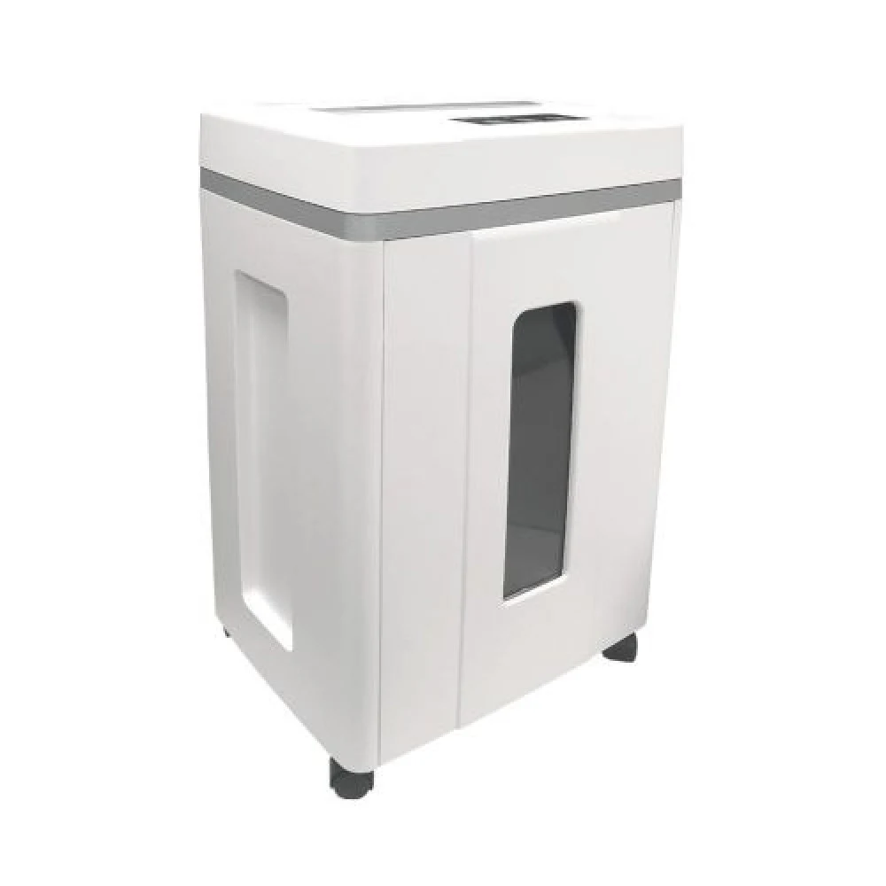 Шредер Office Kit S200TSCD 0,8x1 белый (секр.P-7) фрагменты 6лист. 25лтр. скобы пл.карты CD