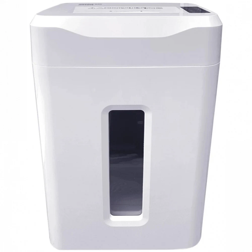 Шредер Office Kit S243N 3,9х38 белый (секр.P-4) фрагменты 35лист. 35лтр. скрепки скобы пл.карты CD