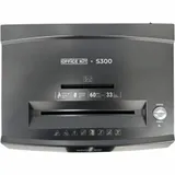 Шредер Office Kit S300 0,8x5 черный (секр.P-7) фрагменты 8лист. 33лтр. пл.карты CD