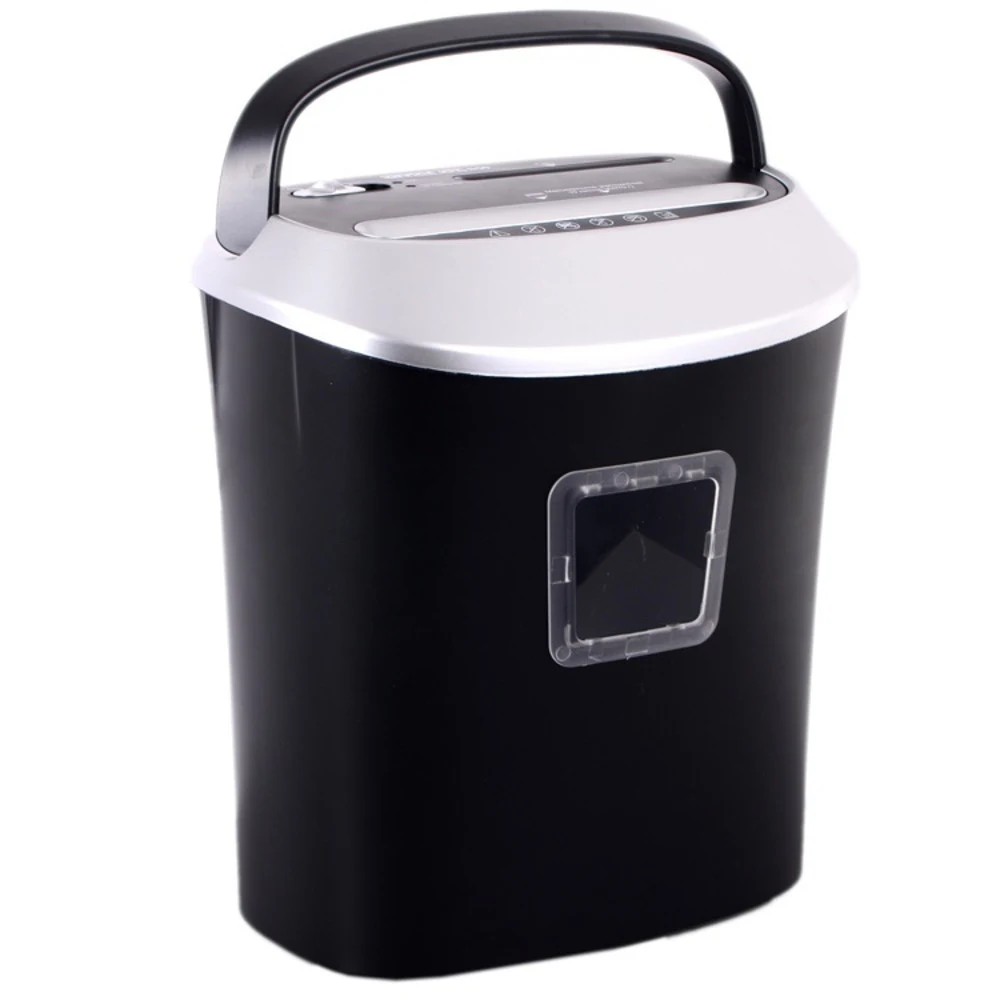 Уничтожитель документов Office Kit S50 4x35 (пеерекрестный, P-4, уничтожает 9 листов, корзина 21 л, слот CD, остановка при заполнении, защита от перегрева, скрепки, CD, пластиковые карты)