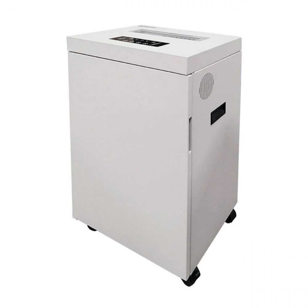 Шредер Office Kit S500 0,8x2 белый (секр.P-7) фрагменты 7лист. 50лтр. скобы пл.карты CD