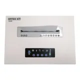 Шредер Office Kit S500 0,8x2 белый (секр.P-7) фрагменты 7лист. 50лтр. скобы пл.карты CD