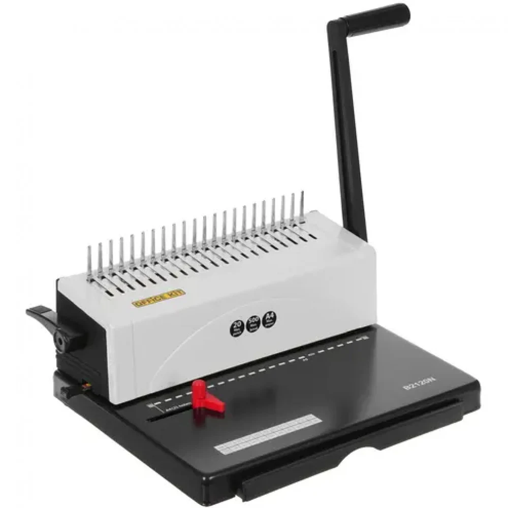 Переплетчик Office Kit B2120N A4/перф.25л.сшив/макс.500л./пластик.пруж. (4.5-51мм)