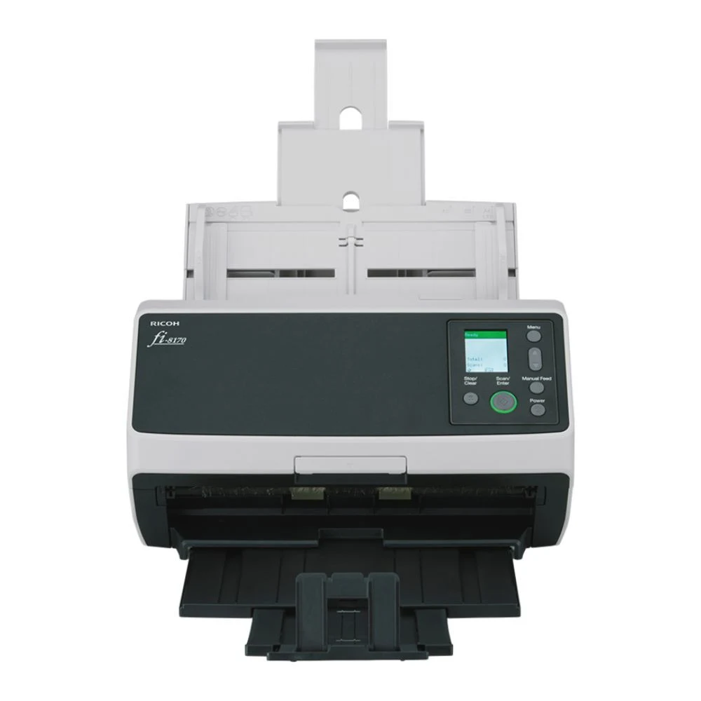 Ricoh(PFU) fi-8170 Документ сканер А4, двухсторонний, 70 стр/мин, автопод. 100 листов, USB 3.2, Gigabit Ethernet/ Ricoh(PFU) fi-8170, Document scanner, A4, duplex, 70 ppm, ADF 100, USB 3.2, Gigabit