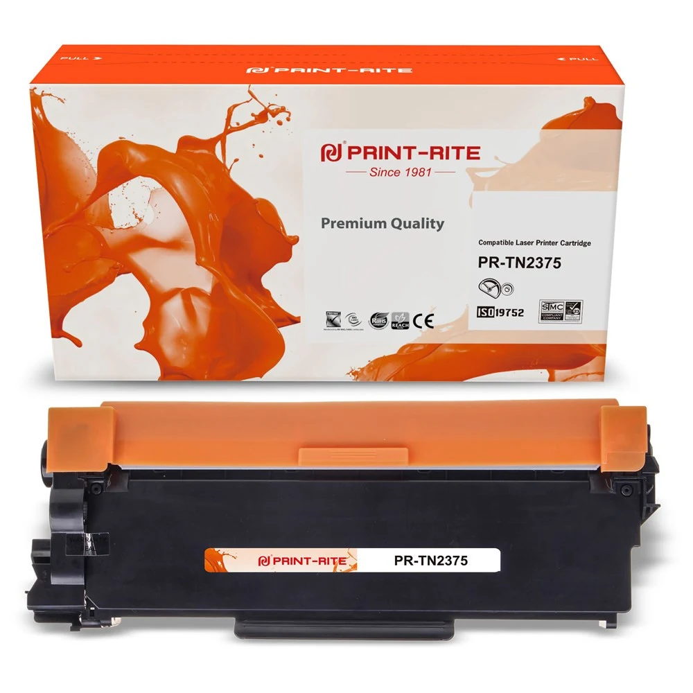 Brother TN-2375 Тонер-картридж повышенной емкости для HL-L2300DR/2340DWR/2360DNR/2365DWR/DCP-L2500DR/2520DWR/2540DN/2560DWR/MFC-L2700DNR/2700DWR/2720DWR/2740DWR (2600 стр.)