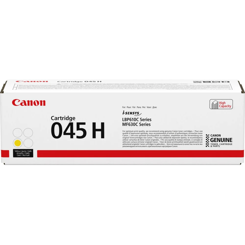 Canon Cartridge 045HY 1243C002 желтый повышенной емкости для Canon i-SENSYS LBP-611Cn, 613dw, MF63
