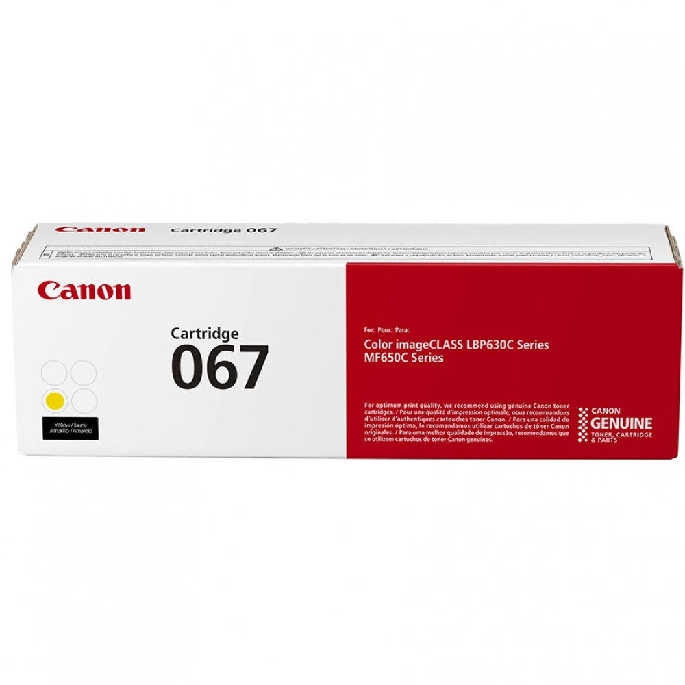Картридж, Canon, CARTRIDGE 067 Yellow, 5099C002AA, для i-SENSYS LBP632Cdw/LBP633Cdw, MF652Cw/MF653Cdw/MF654Cdw/MF656Cdw, 1 250 стр. (А4)