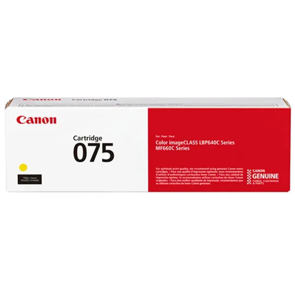 Картридж, Canon, CARTRIDGE 075 Yellow, 6362C002AA, для i-SENSYS LBP646Сdw/LBP647Cdw, MF664Cdw/MF667Cdw, 1 300 стр. (А4)