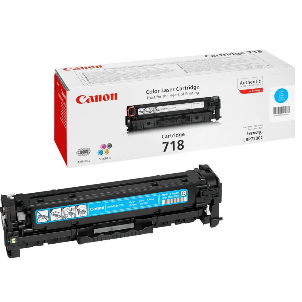 Canon Cartridge 718C 2661B002 Картридж для Canon LBP7200, MF8330/ 8350, DR-7550C/ 9050 Cyan (2900