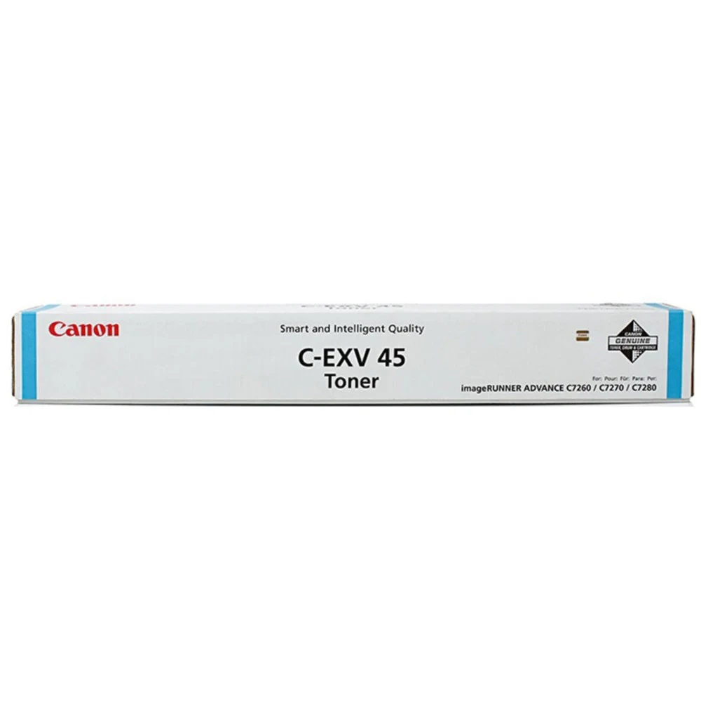 Тонер-картридж C-EXV 45 Сyan (Голубой) для imageRUNNER ADVANCE C7260i, C7270i, C7280i.Ресурс ISO 52 000 стр.