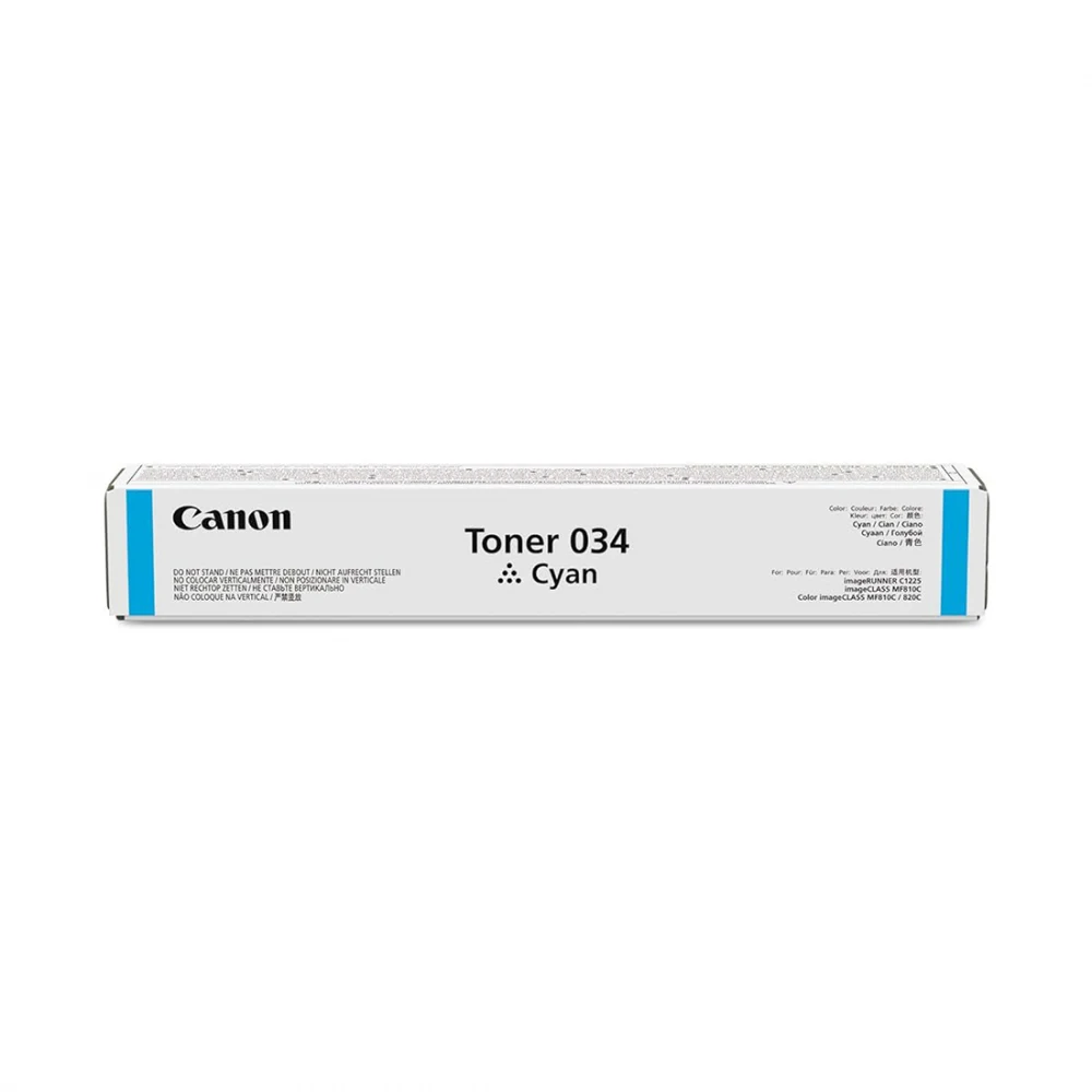 Тонер-картридж, Canon, Toner 034 Cyan, 9453B001AA, для imageRUNNER C1225/C1225iF, 7 300 стр. (А4)