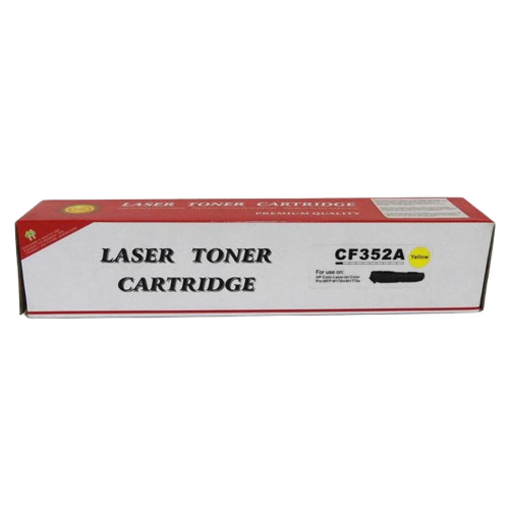 HP CF352A 130A Yellow Toner Cartridge for Color LaserJet Pro M176n/M177fw, up to 1000 pages.