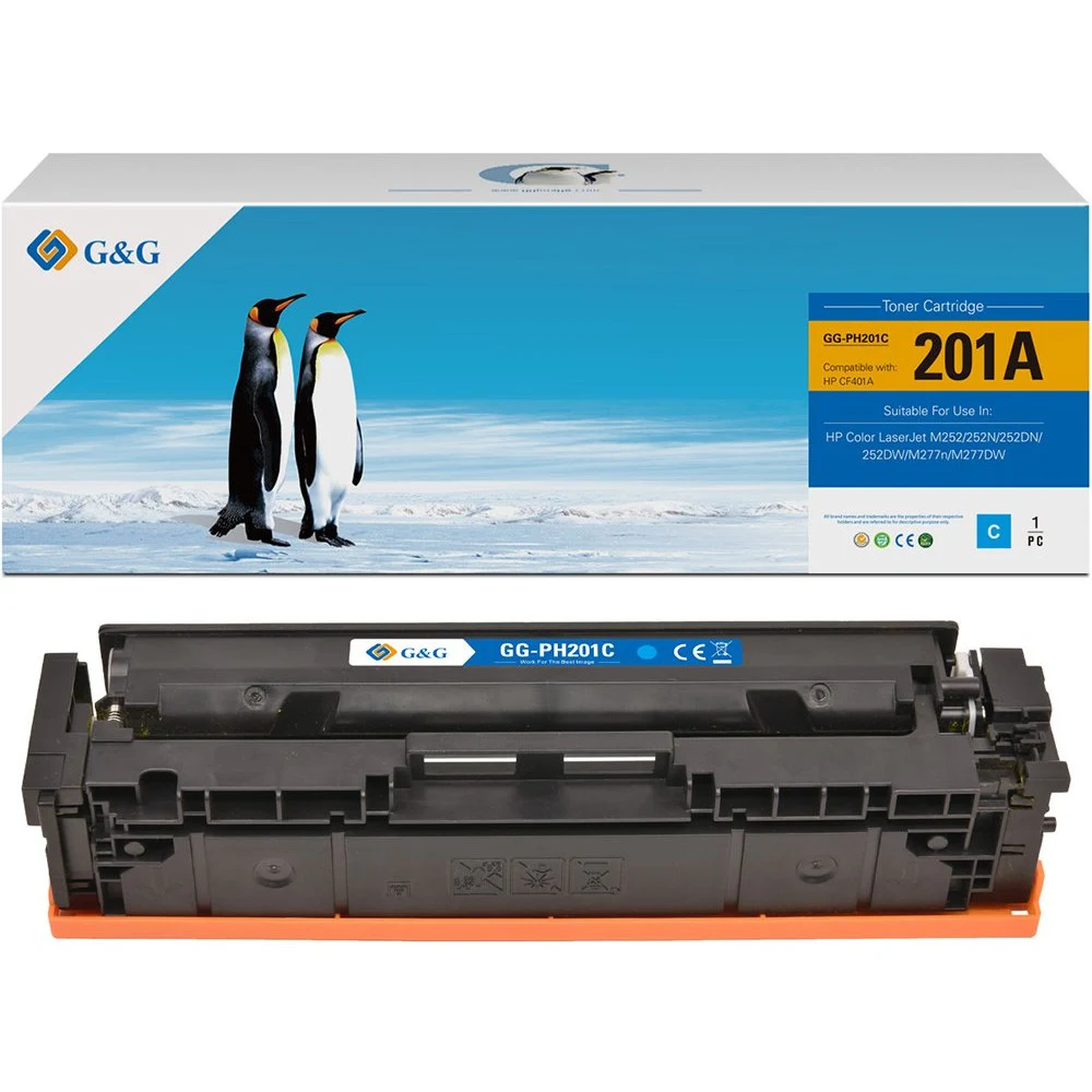Cartridge HP/CF401A/Laser/cyan Цвет расходных материалов для печати: Голубой Технология печати: Лазерная Количество страниц (цветных): 1400 страниц Сноска на ресурс печати: Заявленный средний ресурс