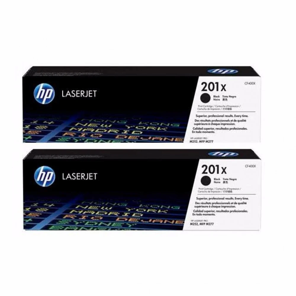 Тонер-картридж набор из 2 шт/ HP 201X 2-pack High Yield Black Original LaserJet Toner Cartridges (CF400XD)