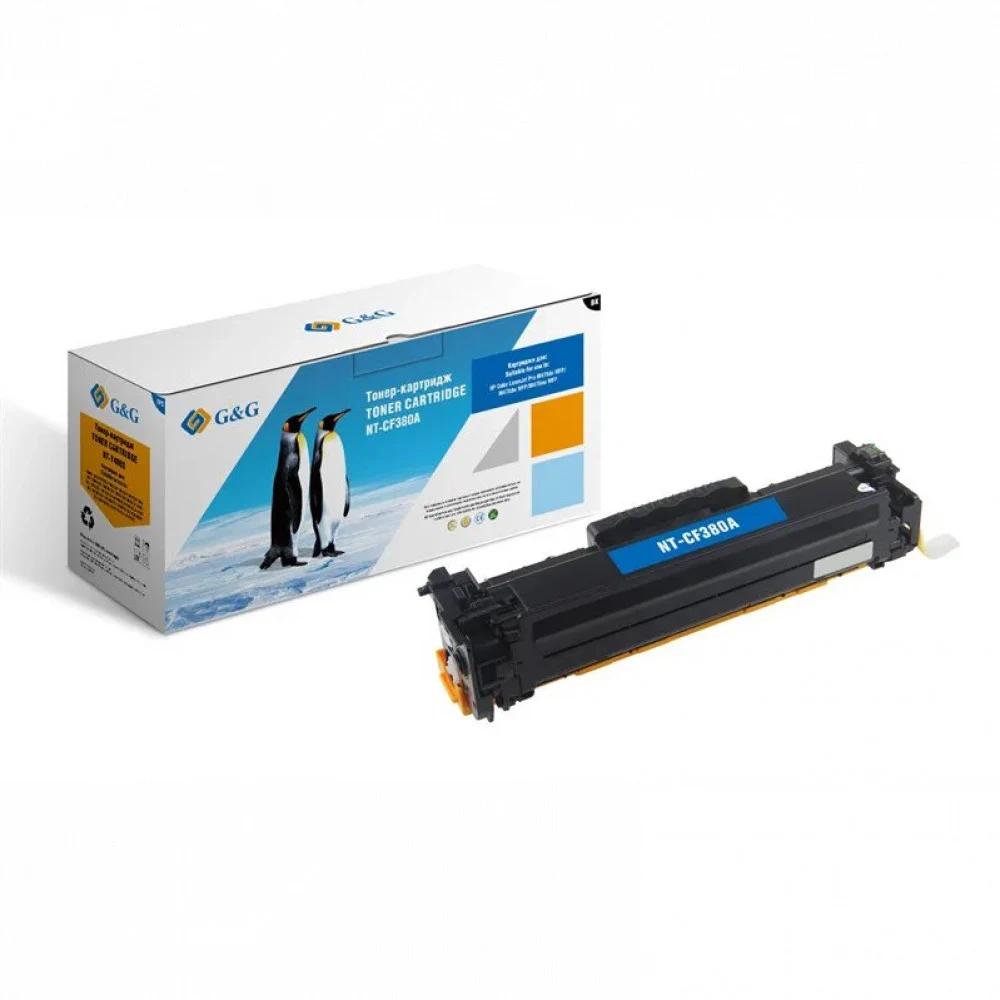 HP CF380A 312A Black Toner Cartridge for Color LaserJet Pro MFP M476, up to 2400 pages.