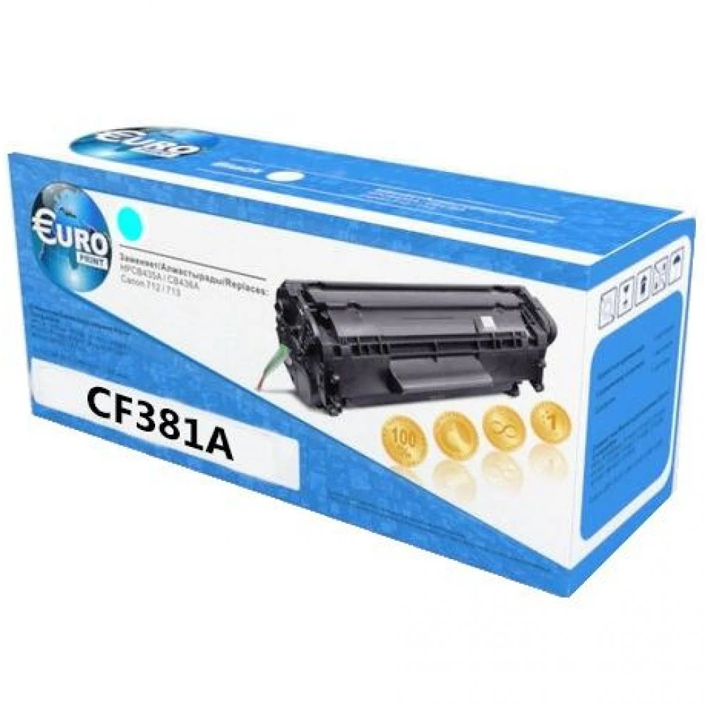 HP CF381A 312A Cyan Toner Cartridge for Color LaserJet Pro MFP M476, up to 2700 pages.