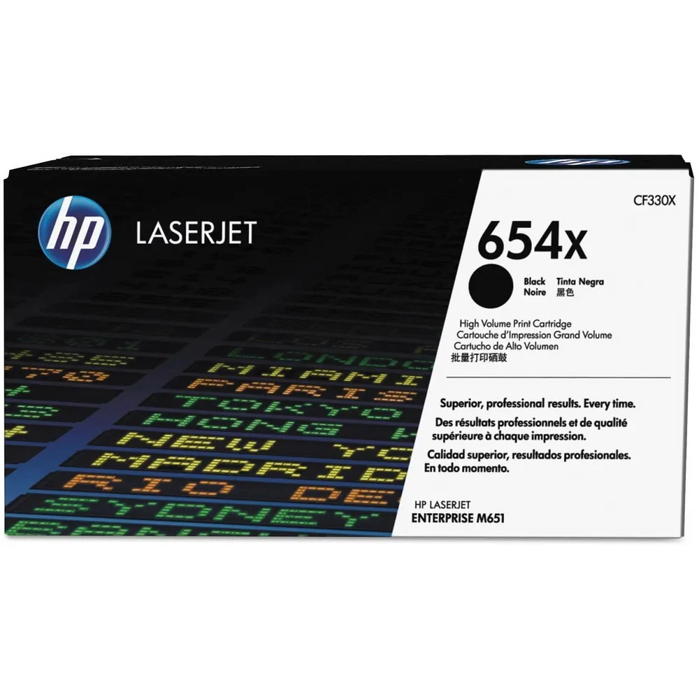 Картридж лазерный HP 654x CF330XC черный (20500стр.) для HP CLJ Flow M680z/M651dn/M651n/M651xh/M680dn/M680f