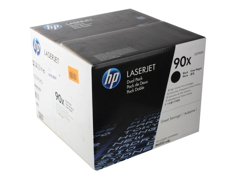 Картридж лазерный HP 90X CE390XD черный x2упак. (48000стр.) для HP LJ M4555/M602/M603