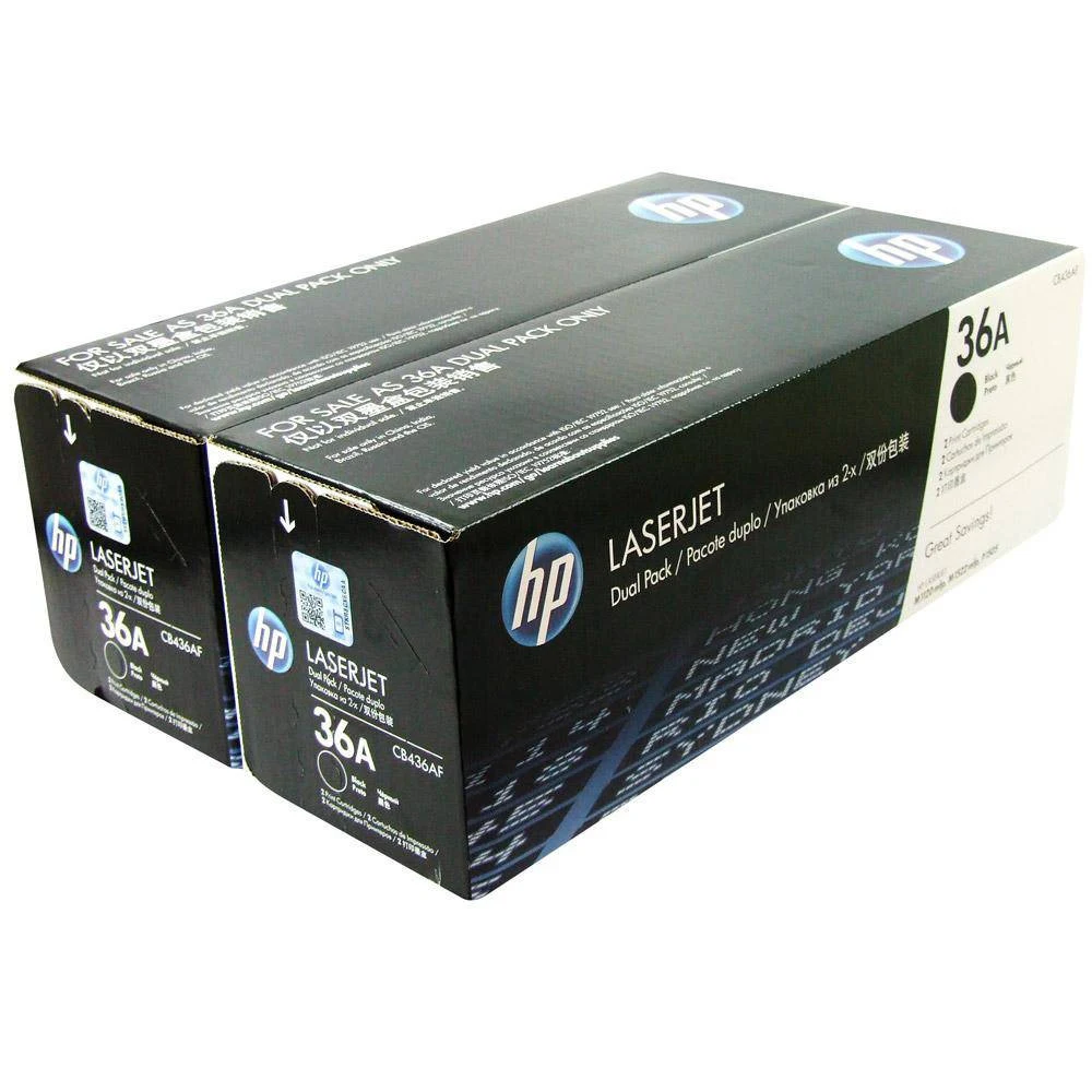 CB436AD / CB436AF № 36A Двойная упаковка Картридж для HP LJ 1120/ 1120n/ P1505/ P1505n/ 1522n/ 1522n
