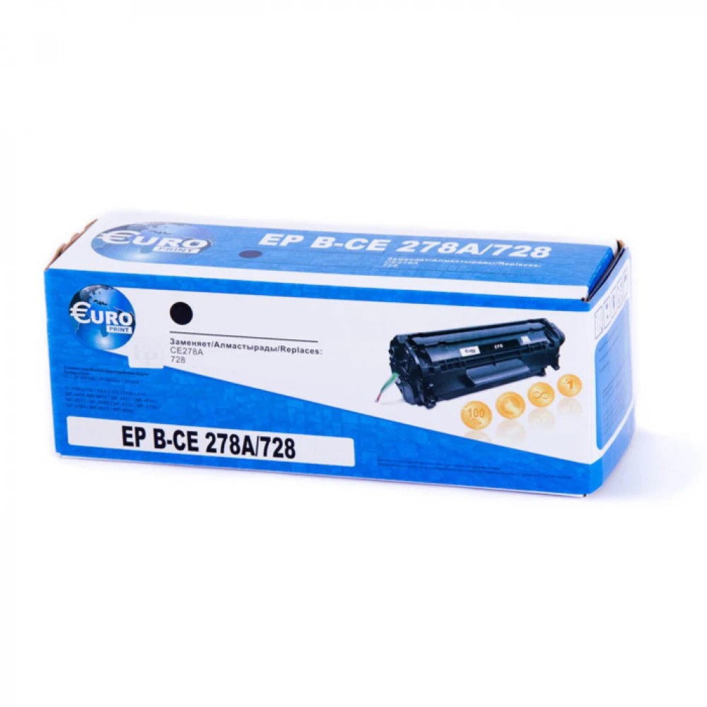 Картридж HP/CE278A/Лазерный/Черный Технические характеристики Цвет расходных материалов для печати: Черный Технология печати: Лазерная Количество страниц (ч/б): 2100 страниц Размеры и вес Размеры уп