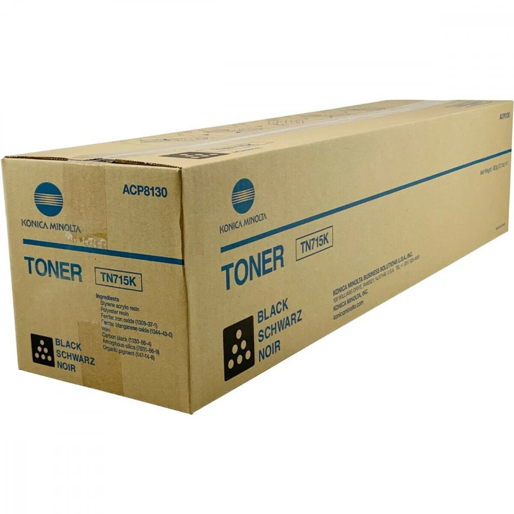 Konica Minolta toner cartridge TN-715K black for bizhub C750i 45 000 pages