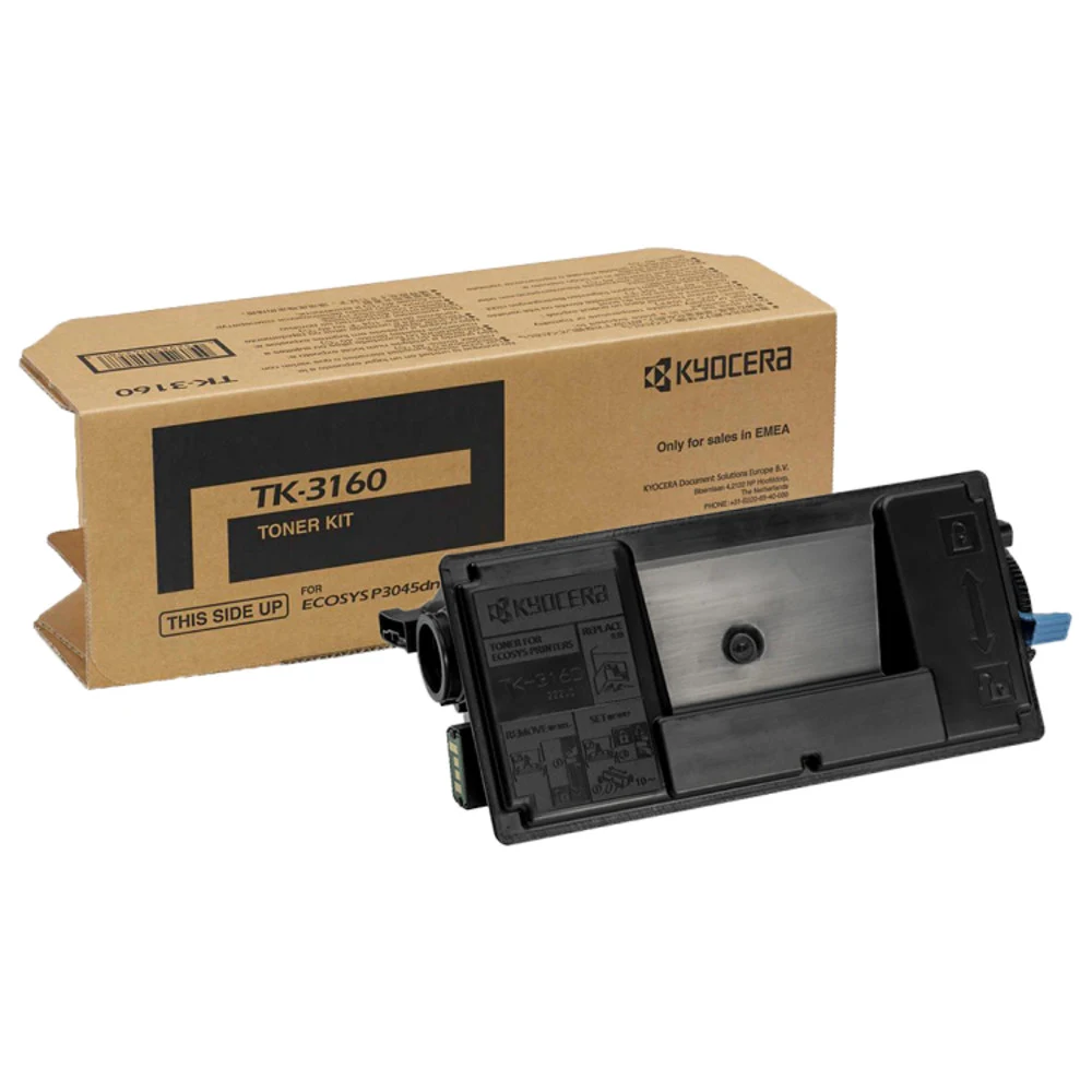 тонер-картридж Kyocera TK-3160/ Toner Cartridge Kyocera TK-3160 12 500 pages for M3145dn/M3645dn/M3860idn/M3860idnf, P3045dn/P3050dn/P3055dn/P3060dn/P3145dn/P3150dn/P3155dn/P3260dn