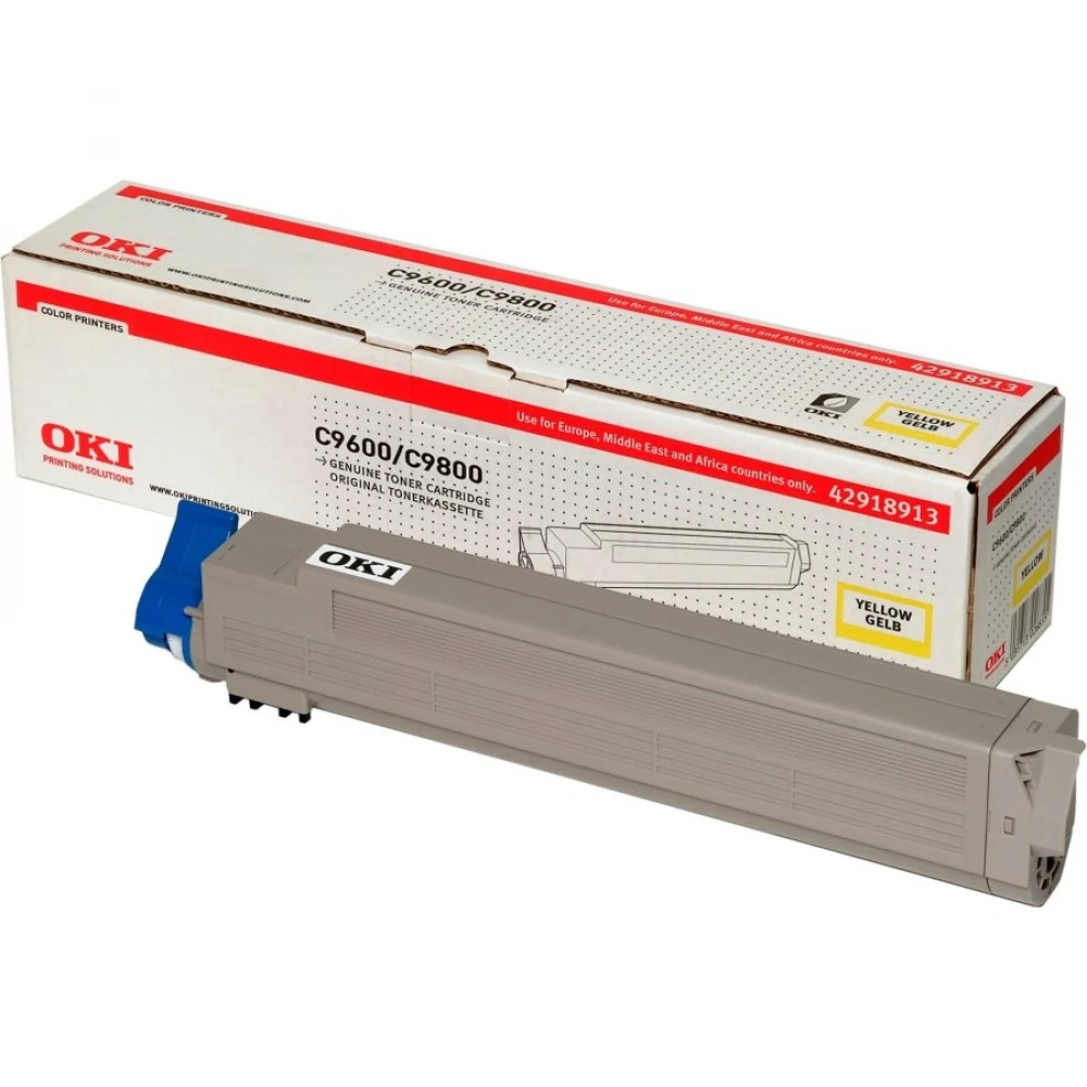 42918961/42918913 Тонер-картридж желтый для OKI C9600/ 9800/ 9650/ 9850/ 9800MFP/ 9850MFP (15000 стр